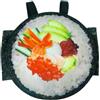 QLECXZI Divertente costume da sushi roll per Halloween, cosplay, | ensemble di sushi, emozionanti compleanni, travestimenti, costumi gastronomici, feste a tema, novità, festival, spettacoli