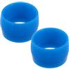 GATHINESS Anello di Fissaggio Anello per Impugnatura Manubrio Gomma Blu 2 Pezzi per Nastro Manubrio Bici Presa Confortevole per Bici da Strada e Mountain Bike