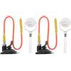 POPETPOP 2 Pezzi Allenatore per Ping Pong con Base a Ventosa, Allenamento | Simulazione di Servizio , Sviluppo della Tecnica, Installazione Facile, Portatile, per Principianti e Ufficio