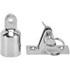 Tyenaza Bimini Top- Guarnizione per Montaggio Superiore, Cerniere per Ponte Superiore Bimini, in Acciaio Inox + Tappo Terminale per Tubo 22 Mm