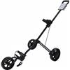 Baoblaze Carrello da Golf Pieghevole Carrello Trolley Passeggio Attrezzatura Struttura Pieghevole in Alluminio con Ruote Cm a Scorrimento E Freno Accessori per, Nero