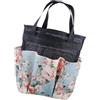 EXCEART Cestino Bagno Portaoggetti in Canvas Blu, e Traspirante, Borsa da Doccia Pieghevole, per Viaggio e Nuoto