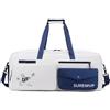 Baoblaze Borsa Sportiva per Attrezzatura Custodia Borsa Racket Borsa Tennis Borsa Badminton Scarpe Separato Fodera Termica Manici, Array, D-05 Bianco Blu Borsa Per Racchette