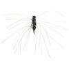 Drawup Esche da pesca morbide a lento affondamento, 4 cm, coda a pagaia con attrattivo per spigola, trota, luccio, 14 cm (5# nero)