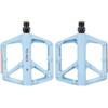 Hoppipola Pedali in nylon per biciclette con doppi cuscinetti DU e catarifrangenti per bici da strada e mountain bike, plantare leggero e largo, blu (blu stellato)