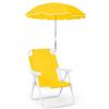 CoudarTitie Parasol per Passeggino Parasole Ombrellino Universale Protezione Regolabile Tessuto Durevole Anti Pinza Universale Leggero Salvaspazio Adatto per, Giallo