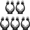 Operitacx 5 Pezzi Clip Fissaggio Kayak e Canoa, Supporto Robusto Nero ABS | Fissaggio Stabile, Struttura a Morsetto, Superficie Testurizzata Antiscivolo, per Doppie Kayak e Remi