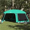 Generic Tenda da piscina Tetto rimovibile Pareti Maglia Grigio 618x532 cm