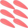FRCOLOR 20 Pezzi Impennaggi Frecce Arco in Plastica Rossa, Stabilizzano | Aste in Legno e Resina, Riutilizzabili, Forma Unica, Accessorio per Tiro Arco, Pratica
