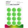 eMKay® Confezione da 12 palline da ping pong (3 stelle, 40+ palline da allenamento in materiale ABS ad alte prestazioni), ideali per interni ed esterni, colore verde