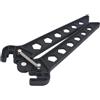 SOLUSTRE Supporto per Arco Ricurvo e Compound in Plastica Nera Design Compatto e Clip per Arti Inferiori, per Campo e Tiro 3D