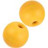 Amosfun 2 Pezzi Boa Galleggiante in PVC e Corde, Gialla, Resistente | Galleggiante per Trappole, Galleggiamento Stabile, Leggero, Installazione Facile, Superficie Liscia