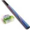 Generic Nastro antiscivolo con impugnatura in PU, manico per canna da pesca traspirante, impugnatura ammortizzante per sport e attrezzi, rotolo autoadesivo da 200 cm (blu)