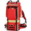 Pegciuho Zaino Soccorso Emergenza Modulare Impermeabile Tessuto Oxford con Corpo Strutturato E Adattabili per Separare Categorie di, Zaino Di Emergenza Rosso, color to 1, Rosso