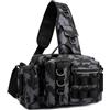 ICDKOYK Borsa porta attrezzatura con vassoi Caratteristiche,grigio blu | principale e tasche laterali Attrezzatura e accessori da pesca Zaino On Go Scatola per da pesca Borsa Kast