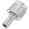 NUOBESTY Adattatore Rapido per Tubo Flessibile Erogatore Subacqueo in Rame Argento, Connettore Femmina 9/16-18 Resistente alla Pressione per Immersioni e Setup Fai-da-Te