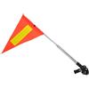 VANZACK Bandiera 30cm in PVC e Acciaio Inossidabile Arancione Telescopica Materiale Riflettente per Maggiore visibilità e Sicurezza per Carrelli da Golf e Sedie a Rotelle