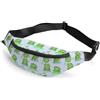 Zemblesong Marsupio, E7e30e511f1088d2ae7f60a3068632af, marsupio regolabile per corsa, camminata, escursionismo, Motivo rane, 36*15cm