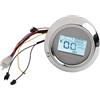 RichVibe Elettrico per bici Display LCD 48V-72V Motore Tachimetro Schermo 6Pin Interfaccia Misuratore Digitale per E-for Bike Scooter Triciclo Parte di Riparazione Argento 26 cm Cavo