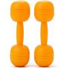 Harilla Manubrio Giocattolo in Plastica Manubrio Riempibile Leggero Mini Manubri per Bambini, Scuola, Giallo, Dumbbell Colorful Style Yellow