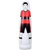 Lljsszr Barriera Calcio Gonfiabile Manichino Allenamento Ostacolo Partner Simulatore Difensore con Base Arrotondata per Stabilità in PVC Facile Trasporto, Rosso, 205CM