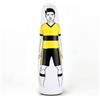 Wswqop Barriera Calcio Gonfiabile Manichino Allenamento Ostacolo Partner Struttura Leggera con Valvole d'Aria E Maniglie Superficie Stampata Calciatore in, Giallo, 205CM