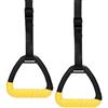 EcoGleam 1 Paio di Anelli per Ginnastica con Cinturino in Nylon Regolabile | 1 paio di anelli da ginnastica con cinturino in nylon regolabile; superficie antiscivolo; capacità di carico 500 kg/1.100 lb