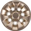 POPETPOP Coprimozzo per Carrello da Golf 8 Pollici Plastica Oro | Copertura Decorativa per Ruote, Protezione da Umidità e Polvere Freni, per Uso Esterno