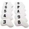Hellery 10 Pezzi Coprimazza con Ricamo Antiurto Coprimazza da Golf Resistente Accessori per Golfisti