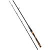 JWQFBC Canna da Pesca a Lure, Azione Rigida | Fibra di carbonio - 2 sezioni - design snake skin - metallo - gomma - per outdoor - da