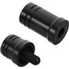 SUPVOX Pool Cue Joint Protector Cue Joint cap in Plastica Nera Protezione per Giunti della Stecca da Biliardo per Giocatori Professionisti e Tornei in Casa