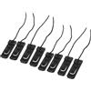 SHINEOFI 8 Pezzi Clip Separatore per Paddle Board in PVC e Nailon Nero, Leggero e Resistente, per attività Acquatiche All'aperto e Accessori per Tavole da Surf