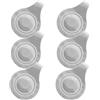 FOMIYES 6 Pezzi Clip Riflettenti in PVC Magnetiche Bianche per Zaini e