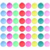 SOLUSTRE Palline da Ping Pong da 40mm Colore Casuale Colorate in Pp 50 Pezzi Senza Cuciture Superficie Opaca Resistente per Giochi di società e attività di Allenamento
