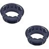RichVibe Copertura per volano in alluminio CNC per cassetta di bicicletta, per MicroSpline 12, linee antiscivolo antiruggine, 32 x 13 mm, confezione da 2 pezzi, nero, rosso, oro