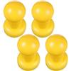 BRIGHTFUFU 4 Pezzi Tappi di Sicurezza per Asta Trampolino, Copertura Gialla