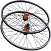 JooWing Set di ruote per mountain bike, set di ruote da 27,5 cm, con cerchione in lega di alluminio, freni a disco per MTB, per ruote anteriori da 15 x 100 mm, ruote posteriori da 12 x 135 mm, freni a disco a