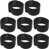 POPETPOP 8 Pezzi Bracciale da Lutto Nero Elastico per Funerale, Memoriale