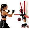 Generic Smart Electric Boxing Speed Trainer, barra da boxe da parete con 2 sacche di velocità e 4 braccia di reazione, 2 modalità di allenamento, altezza e velocità regolabili, per allenamento a casa