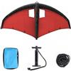 Hellery Tavola da Surf Gonfiabile Wing Foil Kit Tavola Idrofoile Surf Set Tavola Gonfiabile con Controllo Avanzato E Presa Confortevole Adatta per Allenamento , color to 2 , Finestra Rosso+Nero