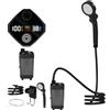 Cypsnaon Doccia Campeggio Pompa Da Campeggio Ricaricabile Impermeabile Per Esterni | Doccia Per Camper Con Display Led Per Esterni, Camper, Viaggi, Camping, Lavaggio Auto, Animali