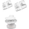 Elchuiaby per coleman Cooler Drain Kit per 50 58 82 Quart Ice Chest - Perdita per prova di perdite ABS parti di ricambio con guarnizione