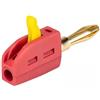 Oshhni Connettore Mini Banana Impilabile 2x4mm, Pratico, 250V/32A, per Cavi per Altoparlanti, Placche a Muro E Ricevitori, 6 Pezzi