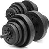 ACTIGET Set di manubri regolabili da 19 kg, peso totale per la casa, palestra, allenamento della forza, fitness con manici antiscivolo, chiusure a vite, dischi per principianti ed esperti Actiget