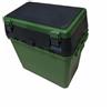 CAQYPVH Contenitore per Attrezzatura da Pesca Scatola Portaesche Organizer Cassetta con Coperchio Sedile in Leggero con Tracolla Adatta per Pesca Spostamenti Sull'argine Pause di Riposo