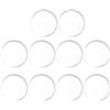RichVibe Puntali per stecca da biliardo in acrilico trasparente, 14 mm, isolatori per colla, per la manutenzione della stecca da biliardo e snooker, 10 pezzi, trasparenti