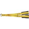 Mealoodiousmusea Corda per tricipiti con cavo per allenamento di forza, manici per allenamento a casa, colore giallo, lunghezza 75 cm