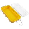 Mealoodiousmusea Scatola impermeabile sigillata antipolvere per escursionismo, canottaggio, sport acquatici, giallo, 20 x 11 x 6 cm