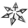 SHARROW Punta Freccia Q2, Acciaio Inossidabile 420, 102 Grain, Filettatura Standard, Disponibile in Nero e Argento, Confezione da 12 Pezzi per Allenamento Tiro al Bersaglio