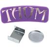 DSOUWEH Porta gesso magnetico rotondo per biliardo,Viola,7x2.5x1.5 cm